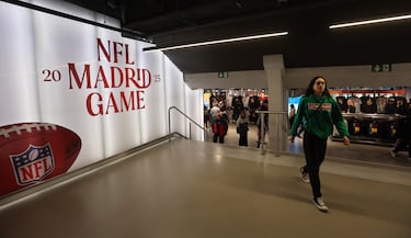 View of the official NFL store offering products from all 32 teams.