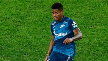 Wilmar Barrios durante un partido con Zenit.
