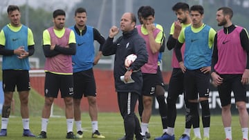 Entrenamiento del Sporting.