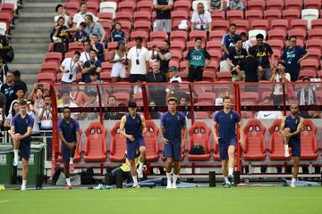 Tottenham training in Singapore today