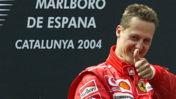 Michael Schumacher en Barcelona 2004.