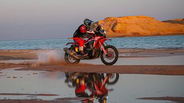#04 Cornejo Florimo Jose Ignacio (chl), Honda, Monster Energy Honda Team 2021, Motul, Moto, Bike, action during the 9th stage of the Dakar 2021 between Neom and Neom, in Saudi Arabia on January 12, 2021 - Photo Julien Delfosse / DPPI
 AFP7 
 12/01/2021 ONLY FOR USE IN SPAIN