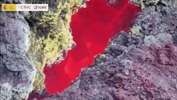 La asombrosa fisura de La Palma: lava a 840 grados y fumarolas