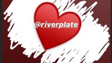 Rodrigo Mora, Pity Martínez, Driussi, entre otros, mostraron su apoyo al club de Núñez a la distancia.