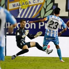 Manolo Reina salva al Málaga de otro bochorno ante un Andorra superior