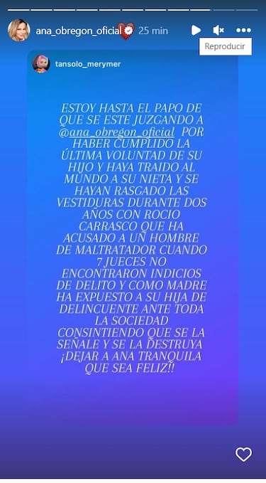 Ana Obregón: se defiende de las críticas atacando a Rocío Carrasco