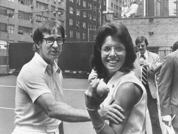 Billie Jean King fue pionera en el tenis tras ganar a Bobby Riggs.