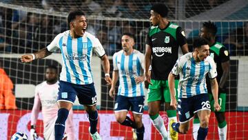 Roger Martínez, figura en el triunfo de Racing sobre Atlético Nacional en Copa Libertadores.