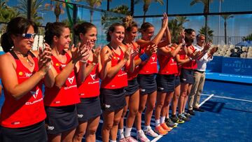 La Selecci&oacute;n Espa&ntilde;ola femenina durante el Campeonato de Europa de la FIP.