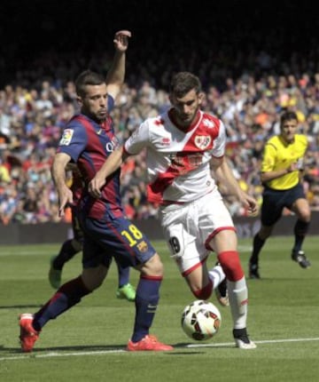 Leo Baptistao y Jordi Alba.