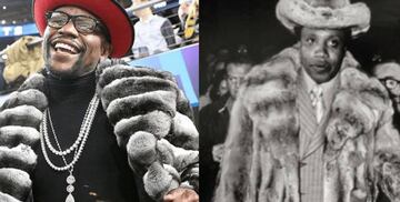 El abrigo de chinchilla de Mayweather vs. el de conejo rex de Frank Lucas.