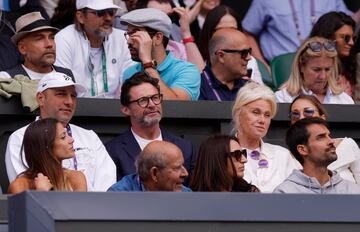 Jackman and Furness at Wimbledon this summer.