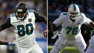 Dolphins y Jaguars intercambian a Julius Thomas y Branden Albert