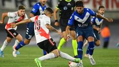 Juan Fernando Quintero en un partido de River Plate