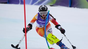 MADRID, 14/03/2026.- La esquiadora leonesa María Martín-Granizo, con discapacidad física, logró este sábado un histórico diploma paralímpico al quedar octava en el eslalon en la penúltima jornada de competición de los Juegos de Milán Cortina. EFE/CPE SOLO USO EDITORIAL/SOLO DISPONIBLE PARA ILUSTRAR LA NOTICIA QUE ACOMPAÑA (CRÉDITO OBLIGATORIO)