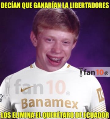 Pumas eliminado de Copa Libertadores y también en los memes