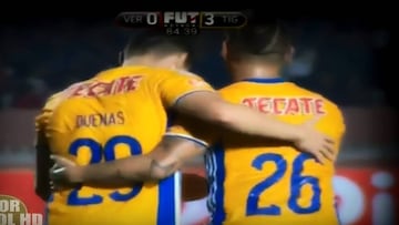 El gran pase de Edu Vargas que acabó en gol de Tigres