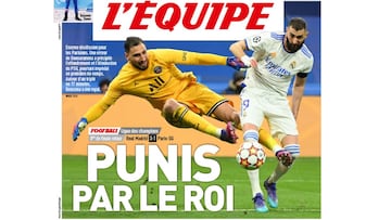 Portada de 'L'Équipe' del jueves, 10 de marzo de 2022.