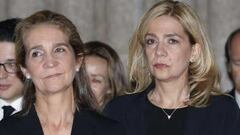 Las infantas Elena y Cristina se vacunaron en Emiratos durante una visita a Juan Carlos I