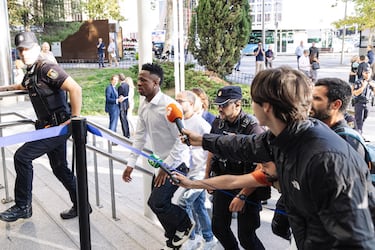 El jugador de fútbol Vinicius Jr. acude a declarar por los insultos racistas recibidos en Mestalla.