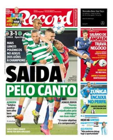 Portadas de la prensa deportiva