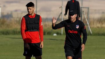 Morata y Simeone. 