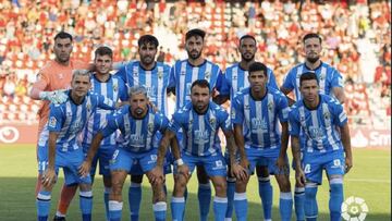 Alineación del Málaga en Anduva.