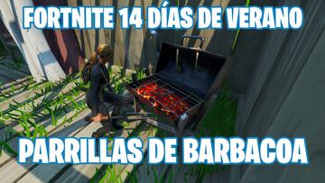 Fortnite Battle Royale - Desafío de 14 días de verano: destruye parrillas con la herramienta de recolección Espatulina y trinchete