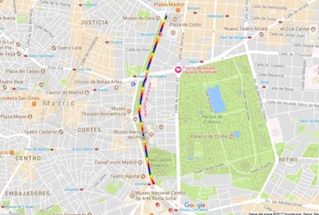 Google Maps se ha adaptado para mostrar el recorrido de la WorldPride Parade