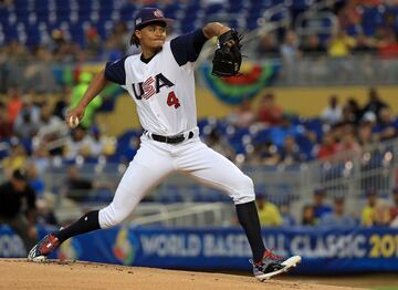 Colombia - Estados Unidos en el Marlins Park. 