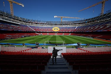 Vista general desde uno de los fondos del Spotify Camp Nou.