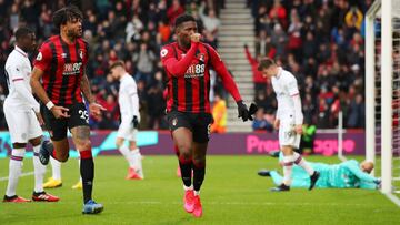 Jefferson Lerma celebra su gol ante Chelsea