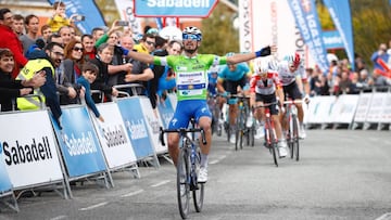 Alaphilippe, en la llegada a Gorraiz