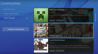 PS4: La actualización beta 8.50 elimina las Comunidades, ¿qué significa?