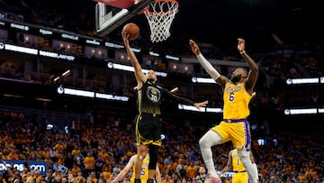 Steph Curry and LeBron James will meet in the playoffs again Thursday for Game 2 of the NBA playoffs, with the Lakers holding a 1-0 lead over the Warriors.