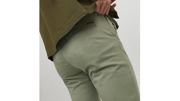 Pantalón chino de Jack & Jones verde caqui para hombre