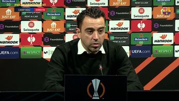 Xavi: "Aceptamos la derrota y felicitamos al Eintracht porque han aprovechado sus fortalezas"