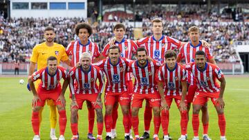 Once del Atlético contra la Juventus.
