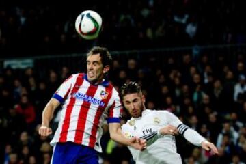 Diego Godín y Sergio Ramos.