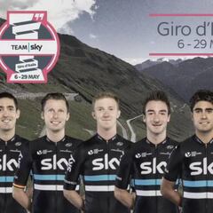 Sky desvela su 9 para el Giro; Landa líder, con Nieve y López