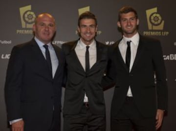 Los jugadores del Atlético de Madrid, Gabi y Baptistao.