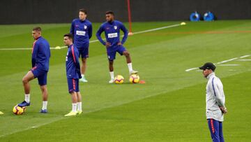 El Atlético preparó en el Wanda el partido frente a la Real Sociedad