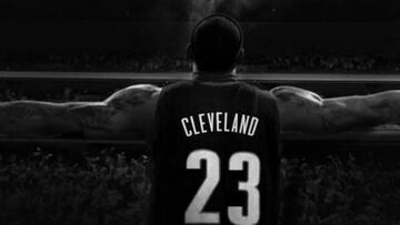 El cartel gigante de LeBron que lucirá en Cleveland