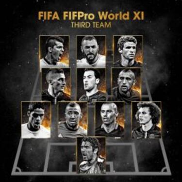 De Gea, Piqué y Alba, en el segundo mejor XI de la FIFA