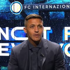 Alexis dio su primera entrevista en el Inter en un fluido italiano