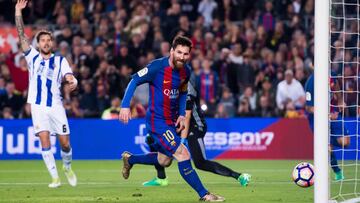 Es lo que tiene estar bendecido: atención a cómo marcó Messi