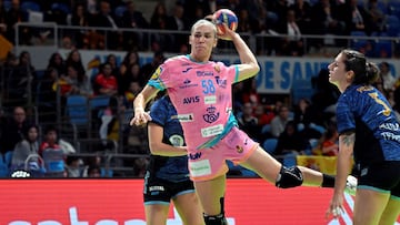 María Prieto, en una penetración ayer frente a Argentina.