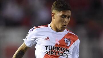 El colombiano sufri&oacute; una distensi&oacute;n en el isquiotibial de su pierna izquierda y no podr&aacute; estar cuando River enfrente a Central C&oacute;rdoba por la Copa Argentina.