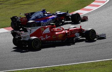 Pierre Gasly y Kimi Raikkonen.