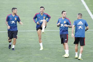 Suso, Dani Ceballos, Paco Alcácer y Jordi Alba.